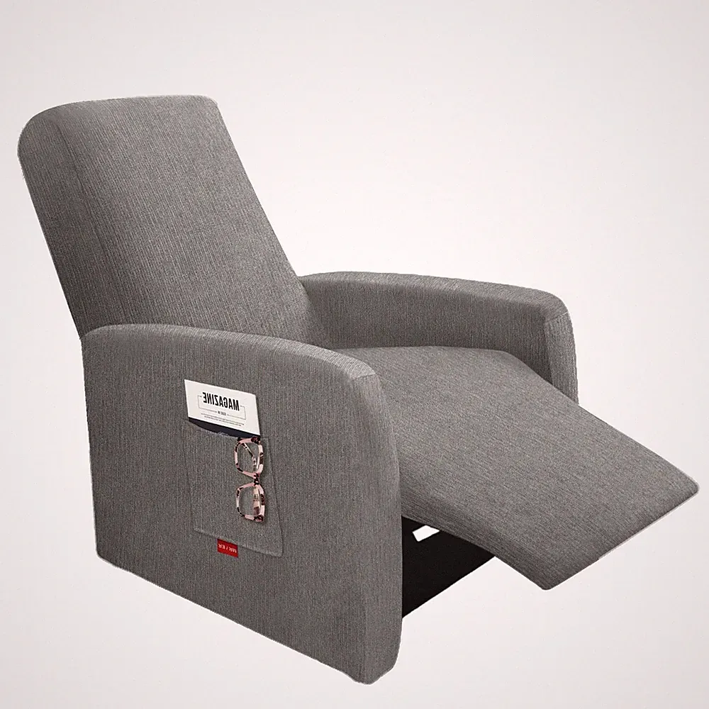 3 Pieces Plush Fabric Extra Small Recliner Chair Covers Stretch Recliner Slip...