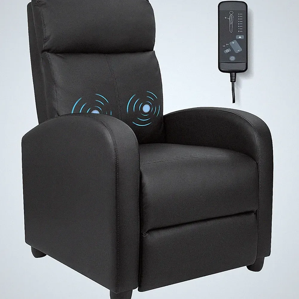 Homall Massage Recliner Chair Single Sofa Chair Small Recliner Home Theater Seat