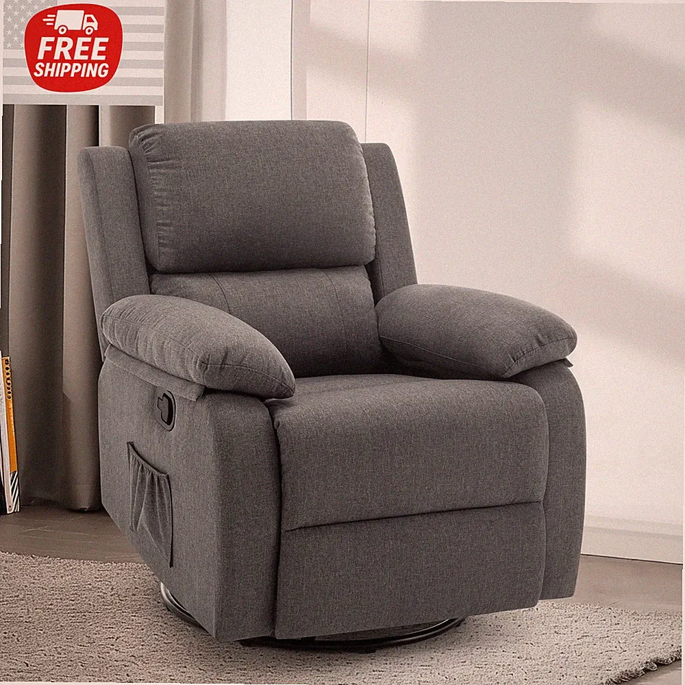 Recliner Chair, 360 Swivel Rocker Chair for Adults, Small Rocking Recliner Chair