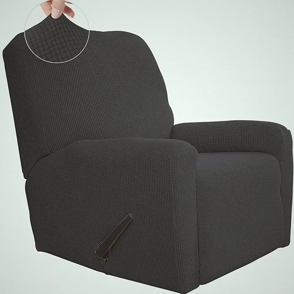 Spandex Recliner Chair Cover - Elastic Bottom, Small Checks